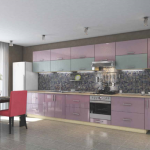 Кухня еліт блакитний та рожевий металік