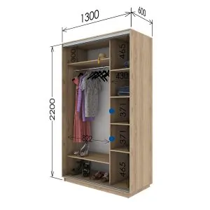 Шафа купе 1300*600*2200 в Києві