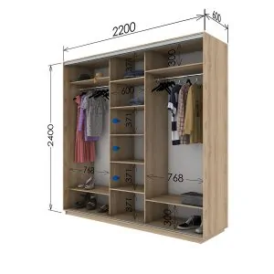 Шафа купе 2200*600*2400 в Києві