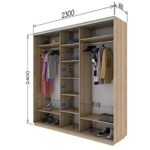 Шафа купе 2300*600*2400 в Києві