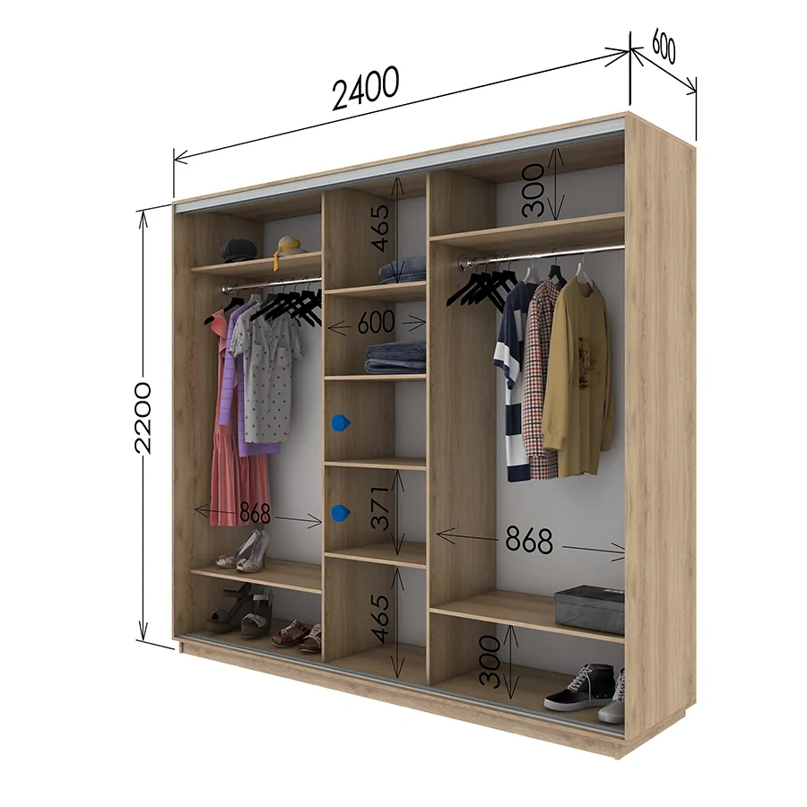 Шафа купе 2400*600*2200 в Києві