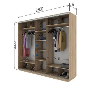 Шафа купе 2500*600*2200 в Києві