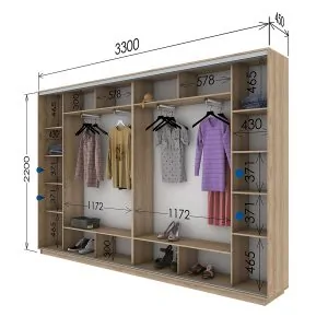 Шафа купе 3300*450*2200 в Києві