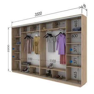 Шафа купе 3500*450*2200 в Києві